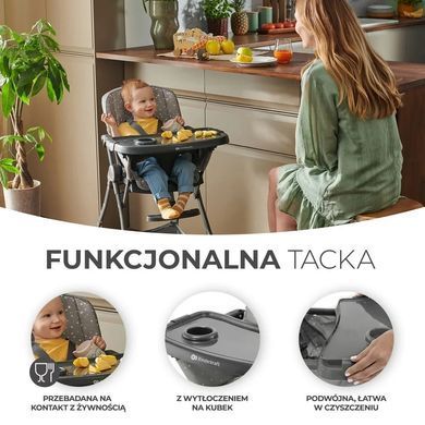 Раскладной стульчик для кормления Foldee Green Kinderkraft KHFOLD00GRE0000 зеленый