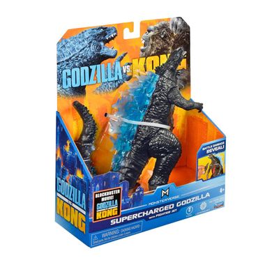 Фигурка Godzilla vs. Kong Годзилла с суперэнергией и истребителем Playmates 35310