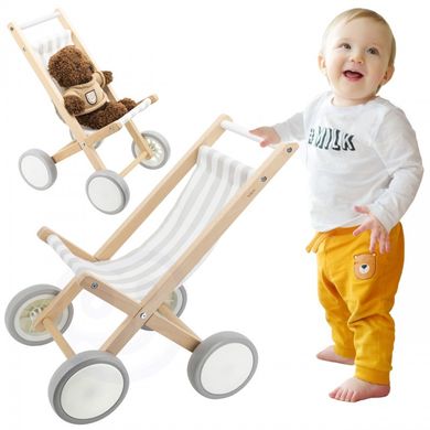 Дерев'яна коляска для ляльок Doll Stroller Viga Toys 44687