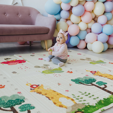 Дитячій складний, двосторонній термокилимок (200х180 см) Poppet PP005-200