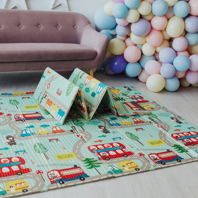Дитячій складний, двосторонній термокилимок (200х180 см) Poppet PP005-200
