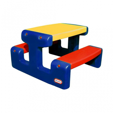 Дитячий стіл для пікніка Junior Picnic Table Little Tikes 4795 червоний, жовтий, синій