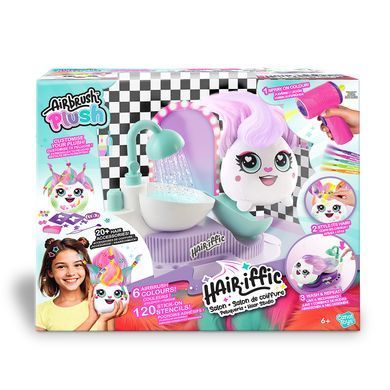 Игровой набор для творчества Парикмахерская с аэрографом Airbrush Plush Hair'iffic Salon Canal Toys AIR044