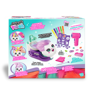 Игровой набор для творчества Парикмахерская с аэрографом Airbrush Plush Hair'iffic Salon Canal Toys AIR044