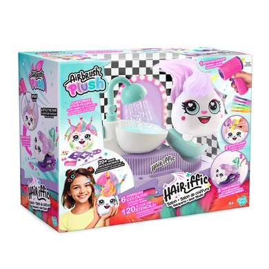 Игровой набор для творчества Парикмахерская с аэрографом Airbrush Plush Hair'iffic Salon Canal Toys AIR044