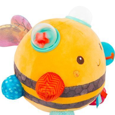 Сенсорная мягкая игрушка Пчелка пушистик дзыж Fuzzy Buzzy Bee Battat BX2037Z