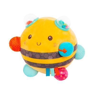 Сенсорная мягкая игрушка Пчелка пушистик дзыж Fuzzy Buzzy Bee Battat BX2037Z