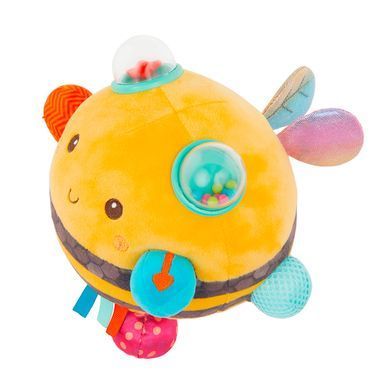 Сенсорная мягкая игрушка Пчелка пушистик дзыж Fuzzy Buzzy Bee Battat BX2037Z