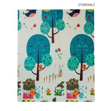 Дитячій складний, двосторонній термокилимок (200х180 см) Poppet PP009-200