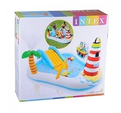 Дитячий ігровий центр басейн з гіркою Fishing Fun Intex 57162