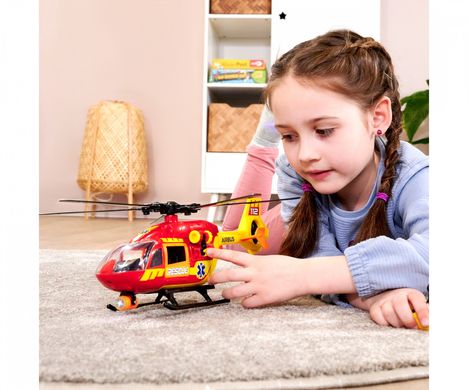 Гелікоптер швидкої допомоги (1:36, 36 см) SOS Ambulance Helicopter Dickie Toys 3716024 звук та світло