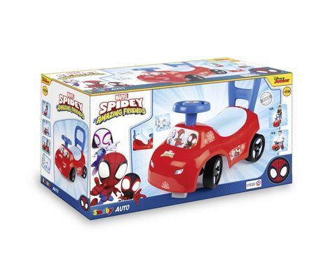 Машинка-каталка 2 в 1 Марвел Spidey Mouse Smoby 720546