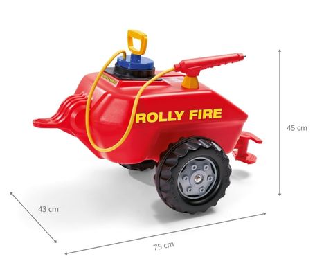 Причіп-автоцистерна Пожежна до трактора rollyVacumax Fire Rolly Toys 122967