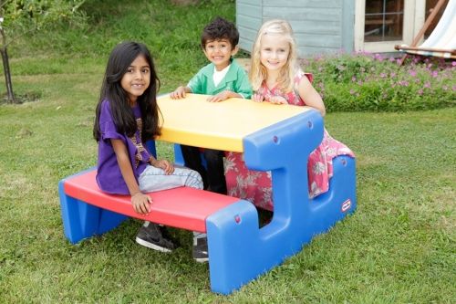 Детский стол для пикника Junior Picnic Table Little Tikes 4795 красный, желтый, синий