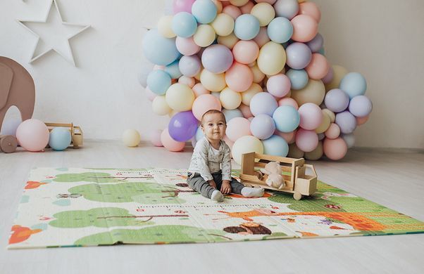 Дитячій складний, двосторонній термокилимок (200х180 см) Poppet PP009-200