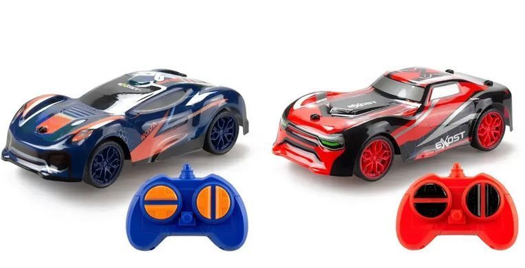 Набір машинок на радіокеруванні Exost Star Cross Duo (1:28, 2.4 GHz) Silverlit 20647 червона та синя