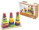 Набор деревянных пирамидок Geometric Stacker Viga Toys 50567 три фигуры