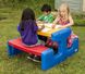 Детский стол для пикника Junior Picnic Table Little Tikes 4795 красный, желтый, синий