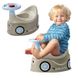 Дитячий горщик з кермом і сигналом Baby Potty Big 54801 сірий