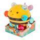 Сенсорная мягкая игрушка Пчелка пушистик дзыж Fuzzy Buzzy Bee Battat BX2037Z