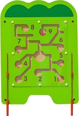 Настенная игрушка бизиборд Крокодил Viga Toys 50346 сертификат FSC Монтессори
