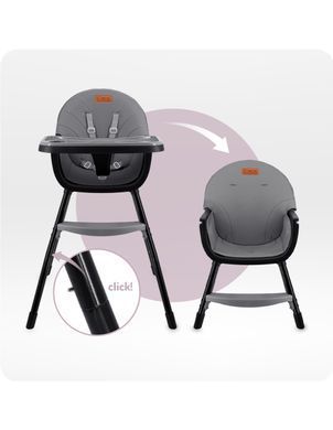 Стульчик для кормления 3в1 MoMi REKI black KRKA00033