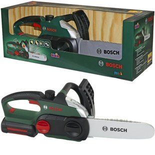 Іграшкова ланцюгова бензопила з рухомим ланцюгом Bosch II mini Chain Saw Theo Klein 8399 звук та світло