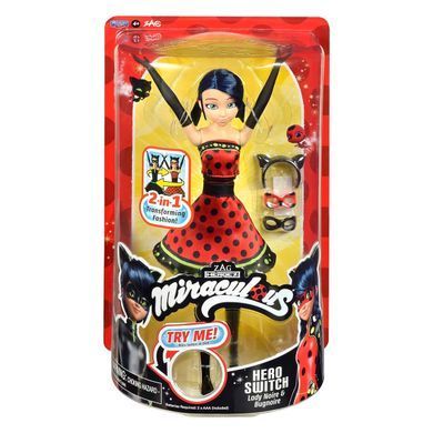 Інтерактивна лялька Ladybug Леді Баг і Супер-Кіт Hero Switch Miraculous 50414