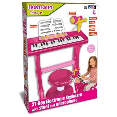 Электронное детское пианино с микрофоном Bontempi 133771 (37 клавиш)