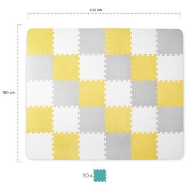 Коврик-пазл Luno Yellow Kinderkraft KKMLUNOYEL0000 30 элементов