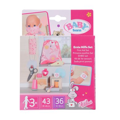 Игровой набор Аптечка первой помощи (10 предметов) First Aid Set Baby Born Zapf Creation 834091