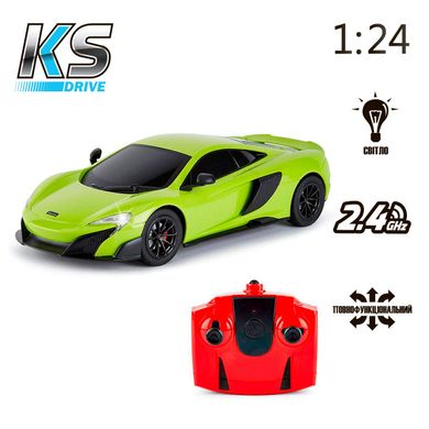 Уцінка Автомобіль на радіокеруванні Mclaren 675LT (1:24, 2.4Ghz, зелений) KS Drive 124GMGR