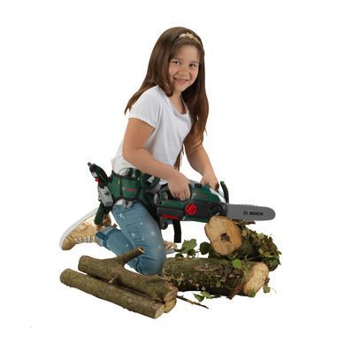 Іграшкова ланцюгова бензопила з рухомим ланцюгом Bosch II mini Chain Saw Theo Klein 8399 звук та світло