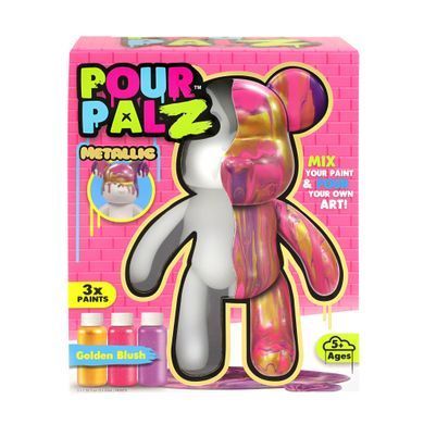 Набір для творчості Флюїд Арт - Ведмедик S3 Metallic Pour Palz ToyMonster GS-G25020