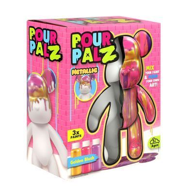 Набір для творчості Флюїд Арт - Ведмедик S3 Metallic Pour Palz ToyMonster GS-G25020