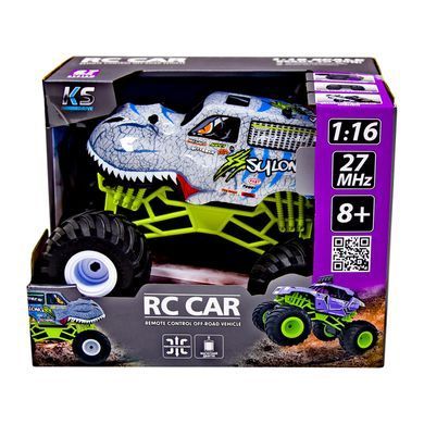 Внедорожник на радиоуправлении Dinosaur (1:16, 27MHz) Bigfoot Off-road Sulong Toys SL-360RHGR