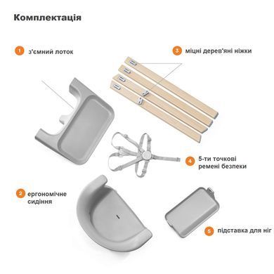 Стільчик для годування Clikk Stokke 552004 White