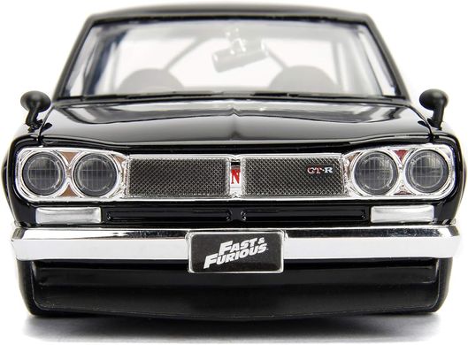 Металлическая машинка Брайана 1971 Nissan Skyline 2000 GT-R (KPGC10) Fast & Furious Jada Toys 253203004 1:24