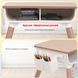 Дитячий багатофункціональний столик 3 в 1 та стілець POPPET PP-010CP coral rose