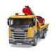 Эвакуатор Scania Super 560R (1:16) с краном-манипулятором и автомобилем Roadster Bruder 03552