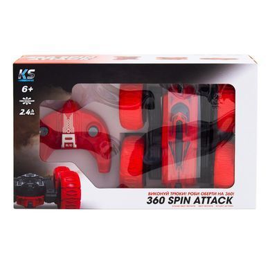 Уцінка Двостороння трюкова машинка на радіокеруванні (2.4Ghz, 3,7 V) 360 Spin Attack KS Drive STURBWB