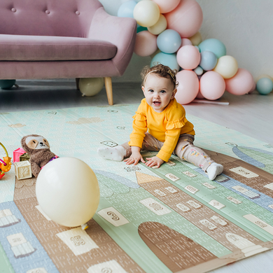 Дитячій складний, двосторонній термокилимок (200х180 см) Poppet PP011-200