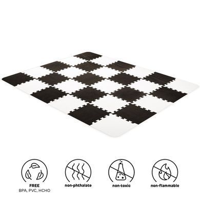 Коврик-пазл Kinderkraft Luno Black, 30 элементов KKMLUNOBLK0000