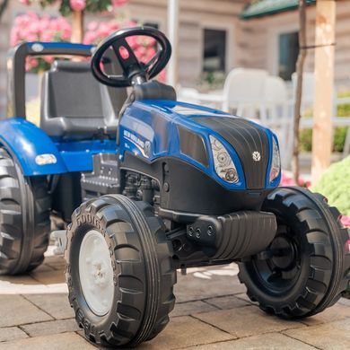 Детский трактор на педалях с прицепом New Holland Falk 3090B от 3 лет