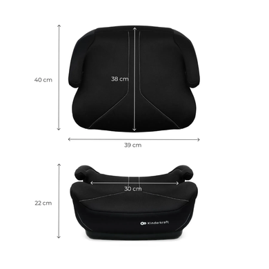 Автокрісло бустер Kinderkraft i-Boost 2 Black KCIBOO02BLK0000 від 6 до 12 років