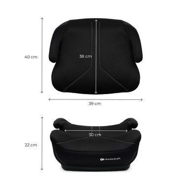 Автокрісло бустер Kinderkraft i-Boost 2 Black KCIBOO02BLK0000 від 6 до 12 років