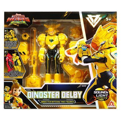 Интерактивная игровая фигурка Делби с аксессуарами Quantum Heroes Dinoster EU583832 звук, свет