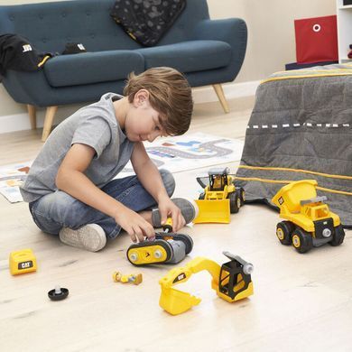 Уценка Конструктор колесный погрузчик CAT Junior Crew Build Your Own wheel loader (20 см) Funrise 80905F