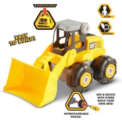 Уценка Конструктор колесный погрузчик CAT Junior Crew Build Your Own wheel loader (20 см) Funrise 80905F