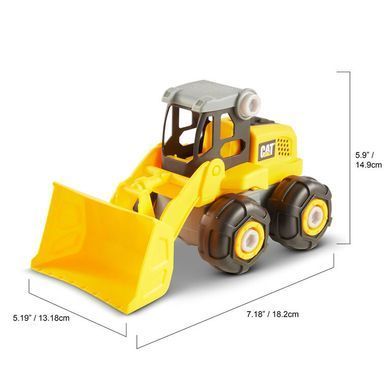 Уценка Конструктор колесный погрузчик CAT Junior Crew Build Your Own wheel loader (20 см) Funrise 80905F